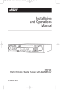 Magnadyne HTS-ES1 Owner`s manual