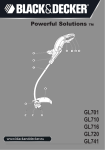 Black & Decker GL710 Instruction manual