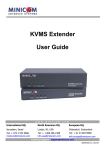 Minicom Advanced Systems KVMS Extender User guide