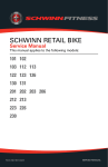 Cateye 213 Recumbent Bike Service manual