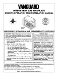 Vanguard VDDVF36STN/STP Installation manual