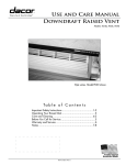 Dacor Rv36s Use And Care Manual