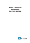Maytag MSE 661 Use & care guide