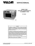 Vulcan-Hart VFB2 Service manual