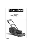 Mountfield 550 R Owner`s manual