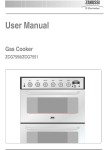 Zanussi ZCG7551 User manual