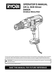 Ryobi D45CK Operator`s manual