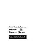 Magnavox VRX364AT Owner`s manual