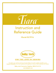 Baby Lock Tiara II BLTR16-2 Instruction manual