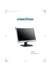 eMachines Flat Panel Monitor User guide