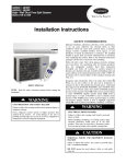 Carrier 38QRF036 Instruction manual