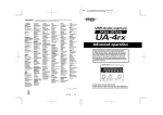 Roland UA-4FX Owner`s manual