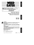 Weed Eater 530086901 Instruction manual