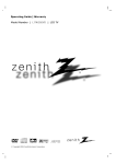 Zenith L17W36DVD Operating instructions