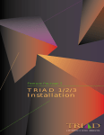 Vodavi Triad-S 1-2-3 Single Line Installation manual
