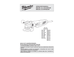Milwaukee 6124-30 Operator`s manual