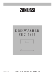 Zanussi ZDC 5465 Specifications