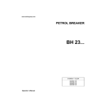 Wacker Neuson BH 23 Operator`s manual