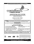 Continental Fireplaces CVF36N Operating instructions