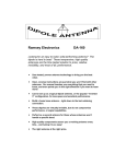 Ramsey Electronics DA-160 Instruction manual