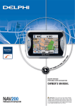 Delphi NAV200 - Portable GPS Navigation System Owner`s manual