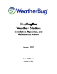 WeatherBug Weather Station Instruction manual