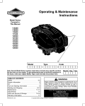 Briggs & Stratton 124600 Operating instructions