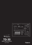 Roland TD-30 Owner`s manual