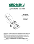 Yard-Man 24A-061I401 Operator`s manual