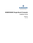 Emerson MVME55006E Technical data