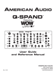 American Audio Q-Record User guide