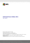 AVG EMAIL SERVER EDITION 2011 - REV 2011.01 User manual