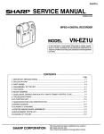 Sharp VN-EZ1U Service manual