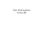 Cyrus IIIi Specifications