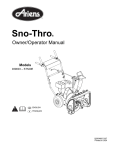 Ariens Sno-Thro 939003-ST520E Specifications