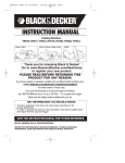 Black & Decker HT018 Instruction manual