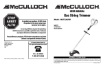 McCulloch MCT3362VB User manual