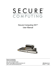 Secure Computing SG550 User manual