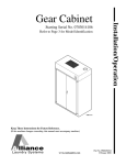 Cissell Turn out gear cabinet installation manual