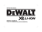 DeWalt DCD936 Instruction manual