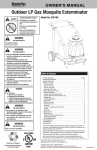 Blue Rhino SkeeterVac SV-15 Owner`s manual