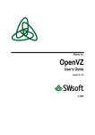 Virtuozzo SWsoft OpenVZ User`s guide