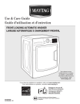 Maytag MHW7000XW Use & care guide