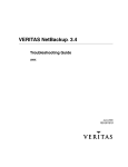 VERITAS NetBackup Troubleshooting guide