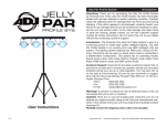 ADJ Jelly par profile sys User manual