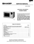 Sharp R-530BW Service manual