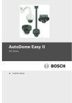 Bosch AUTODOME 4000 Installation manual