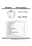 Sharp AR-650 Service manual