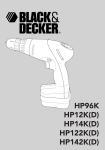 Black & Decker HP142K(D) Instruction manual