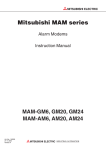 Mitsubishi Electric MAM-AM6 Instruction manual